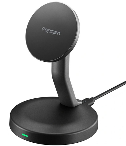 Spigen EF151MS vezeték nélküli hálózati töltő, 15W, 1.67A, Fekete