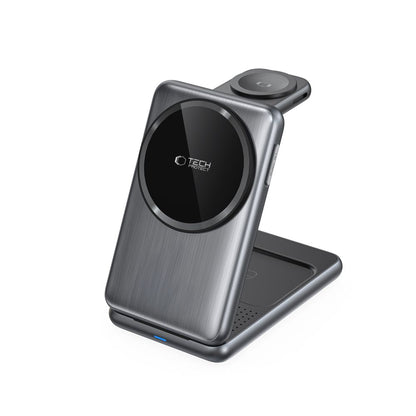 Tech-Protect A42 3in1 vezeték nélküli hálózati töltő, 15W, 1.67A, szürke
