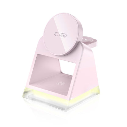 Tech-Protect A43 3in1 Wireless Network Charger, 15W, 1.67A, Pink