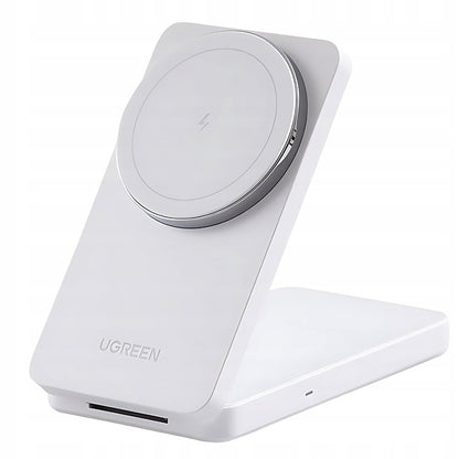 UGREEN W528 2in1 vezeték nélküli hálózati töltő, 20W, 1.67A, Fehér