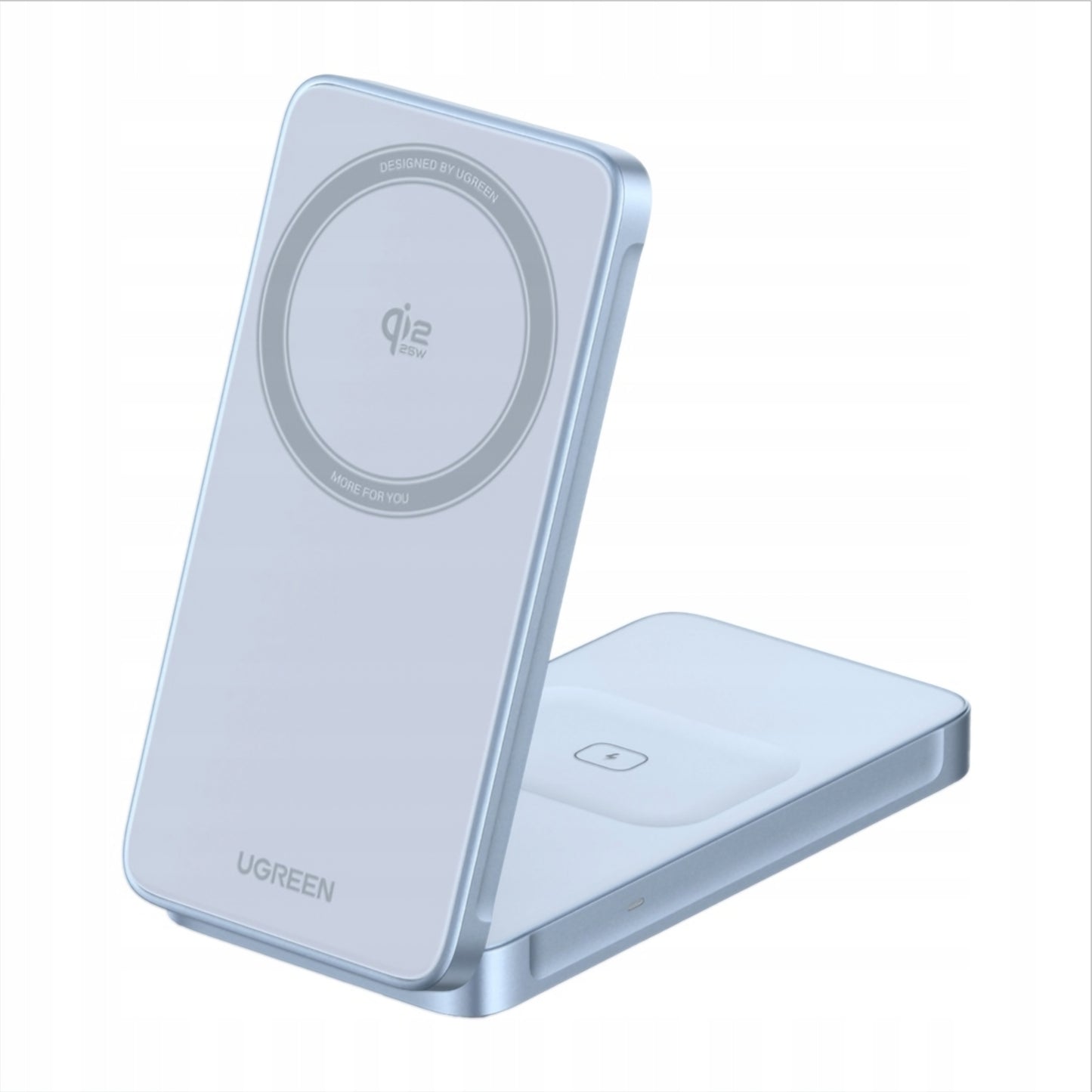 UGREEN MagFlow 2in1 vezeték nélküli hálózati töltő, 25W, Kék