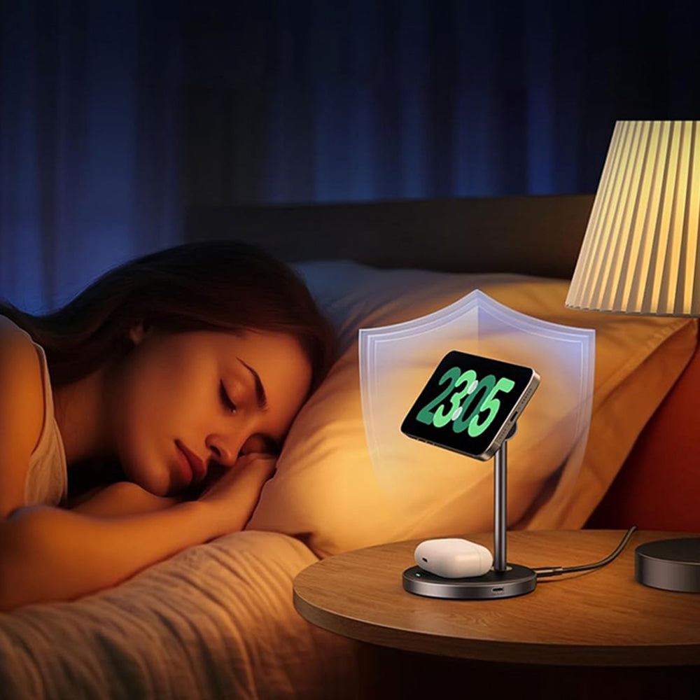UGREEN W710 3in1 vezeték nélküli hálózati töltő, 20W, 1.67A, 1 x USB-C, Fekete