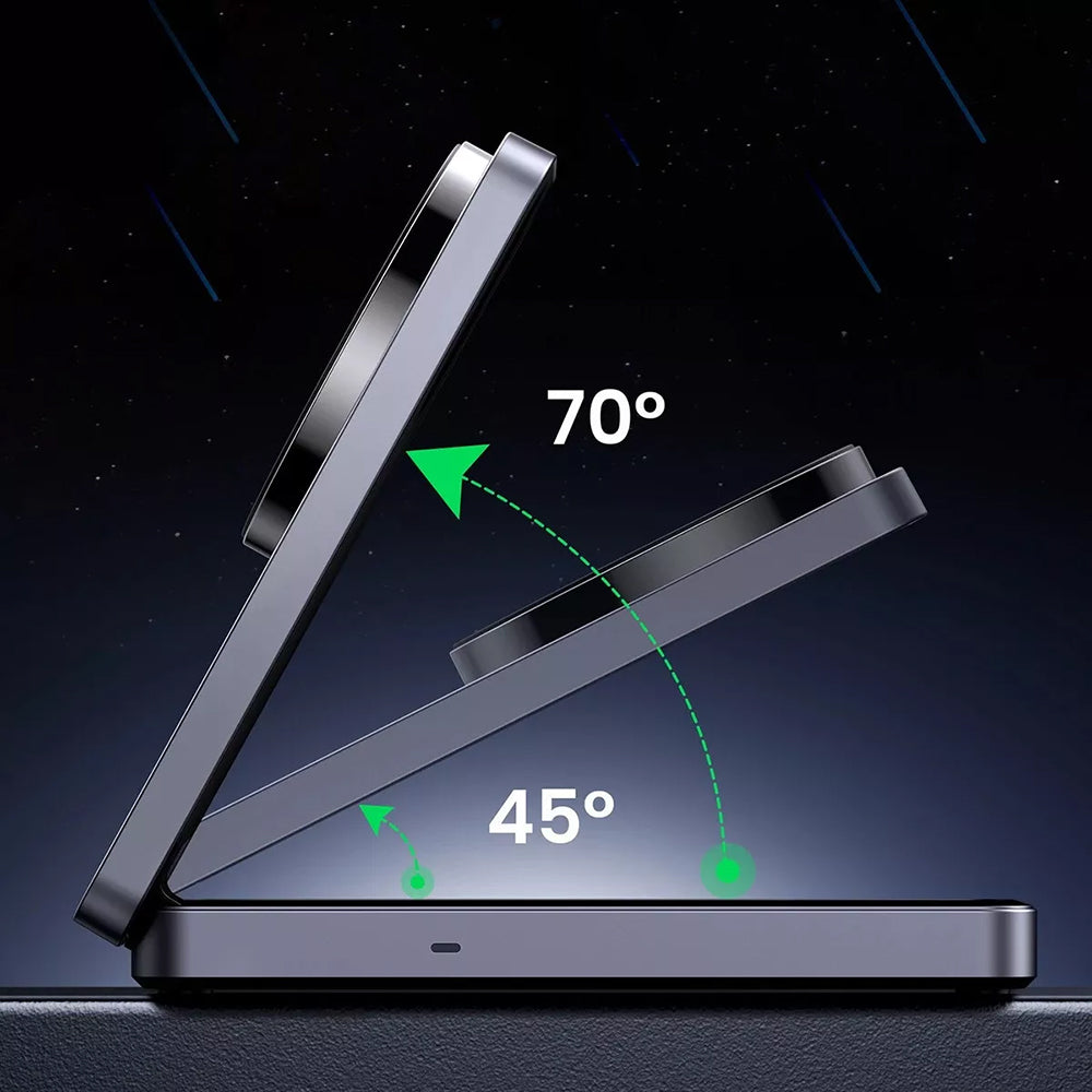 UGREEN W706 2in1 vezeték nélküli hálózati töltő, 20W, 1.67A, Fekete