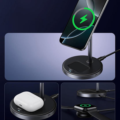 UGREEN W710 3in1 vezeték nélküli hálózati töltő, 20W, 1.67A, 1 x USB-C, Fekete