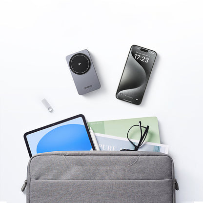 UGREEN W706 2in1 vezeték nélküli hálózati töltő, 20W, 1.67A, Fekete
