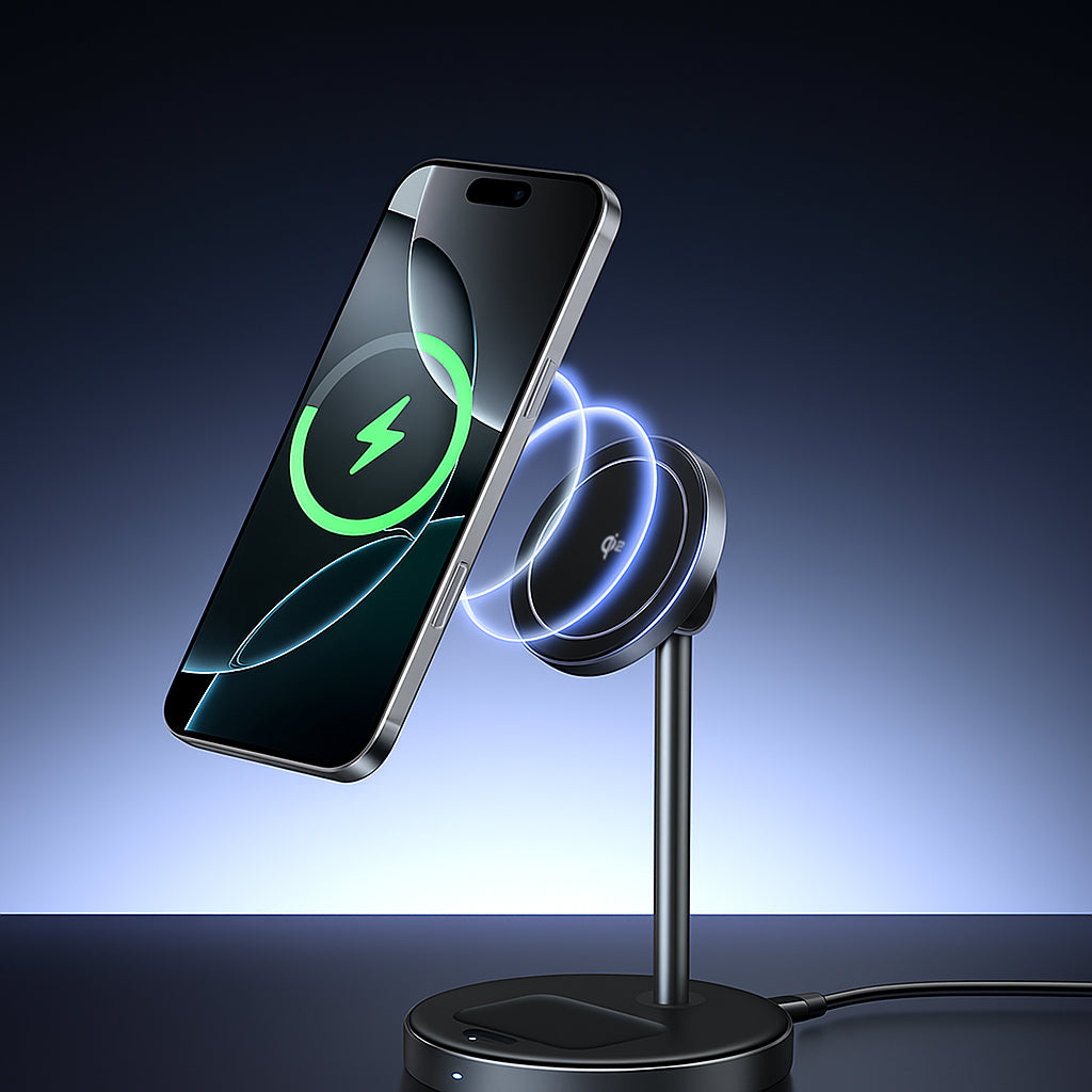 UGREEN W710 3in1 vezeték nélküli hálózati töltő, 20W, 1.67A, 1 x USB-C, Fekete