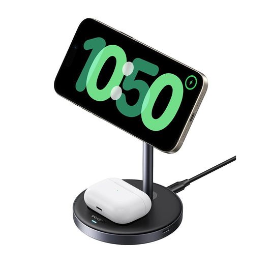 UGREEN W710 3in1 vezeték nélküli hálózati töltő, 20W, 1.67A, 1 x USB-C, Fekete