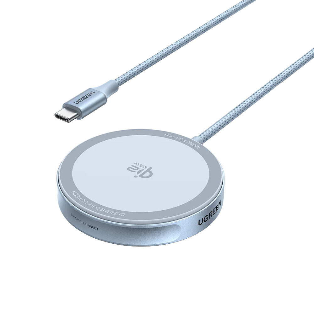 UGREEN MagFlow Vezeték Nélküli Hálózati Töltő, 25W, Kék