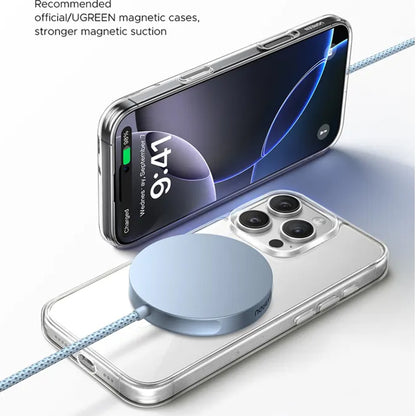 UGREEN MagFlow Vezeték Nélküli Hálózati Töltő, 25W, Kék