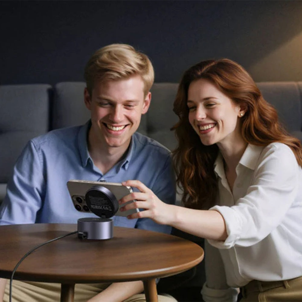 UGREEN W712 (65148) 3in1, 25W, 1.67A, szürke vezeték nélküli hálózati töltő