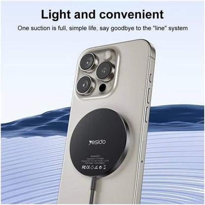 Yesido DS21 Wireless Network Charger, 15W, 1.67A, Black