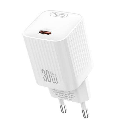 XO Design L148 Hálózati Töltő, 30W, 3A, 1 x USB-C, Fehér