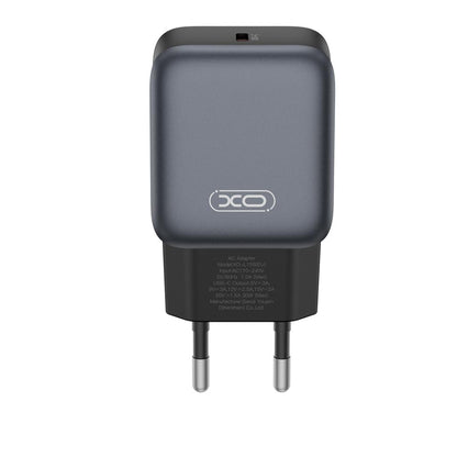 XO Design L155 hálózati töltő, 30W, 3A, 1 x USB-C, Fekete