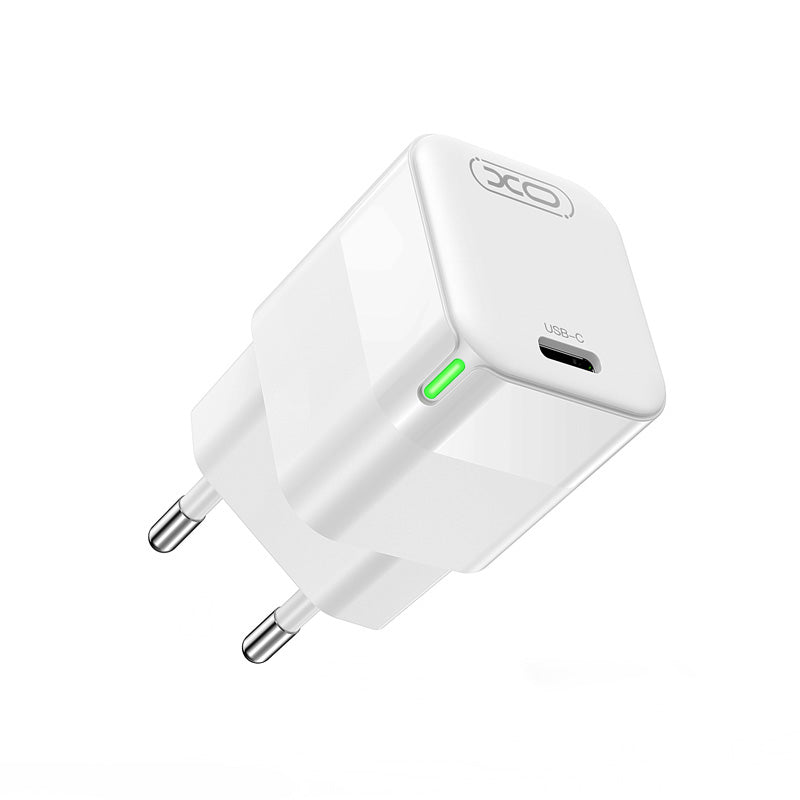 XO Design CE06 hálózati töltő, 30W, 3A, 1 x USB-C, Fehér