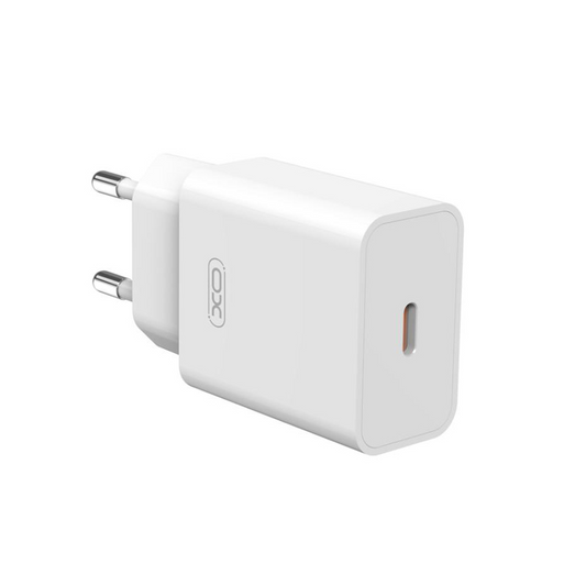 XO Design L126 hálózati töltő, 20W, 3A, 1 x USB-C, Fehér