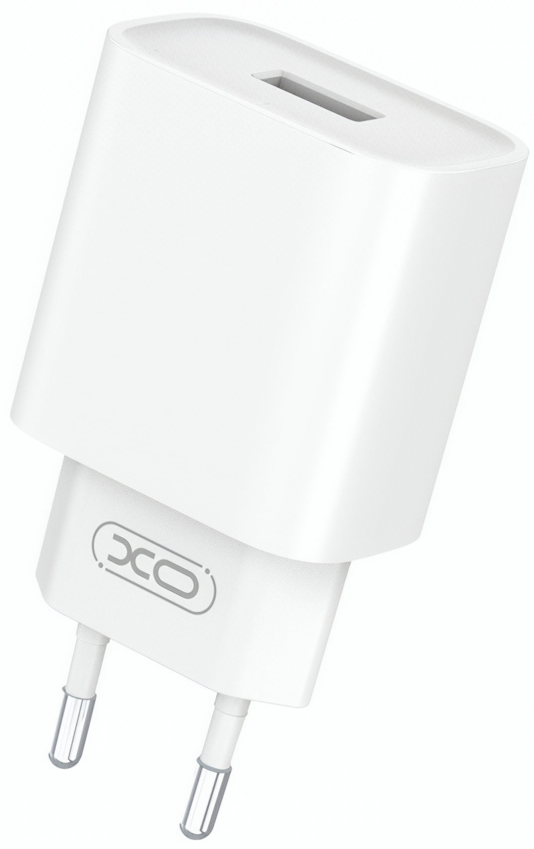 XO Design CE02D hálózati töltő, 18W, 3A, 1 x USB-A, Fehér