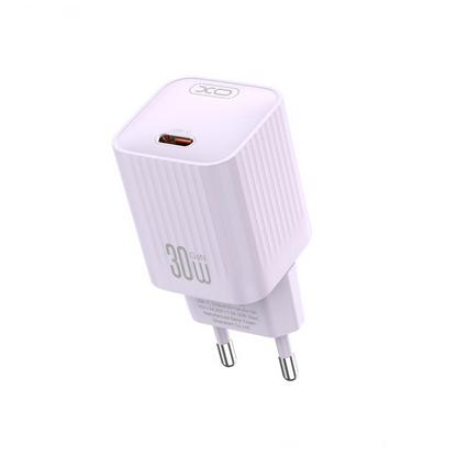 XO Design L148 hálózati töltő, 30W, 3A, 1 x USB-C, Lila