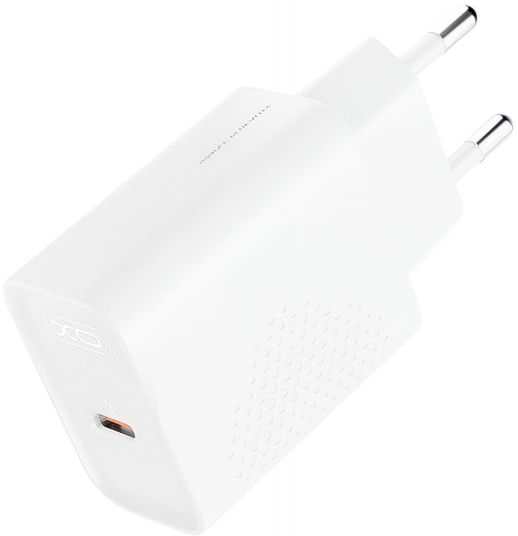XO Design L162 hálózati töltő, 30W, 3A, 1 x USB-C, Fehér