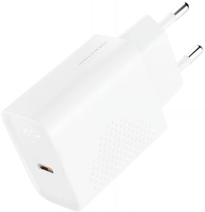XO Design L162 hálózati töltő, 30W, 3A, 1 x USB-C, Fehér