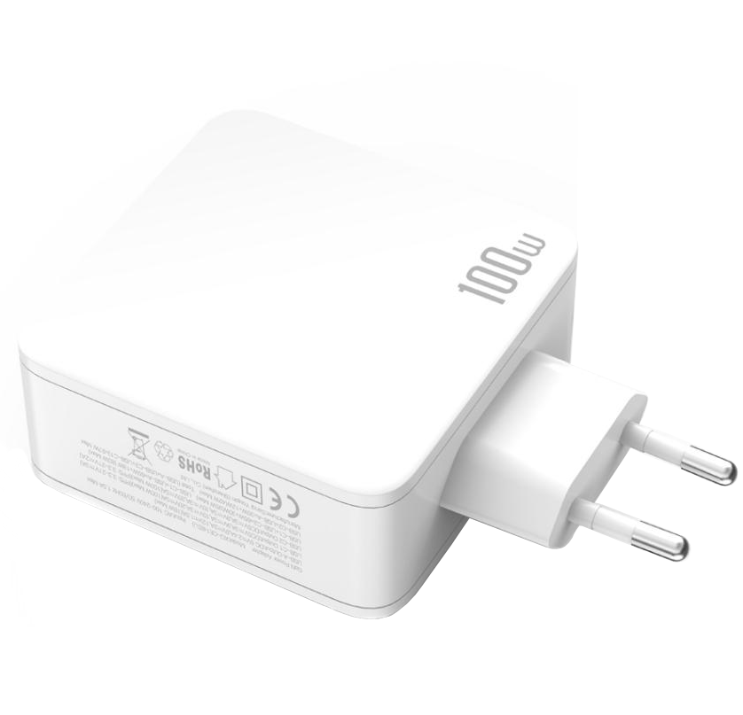XO Design CE14 hálózati töltő, 100W, 3,25A, 1 x USB-A - 2 x USB-C, Fehér