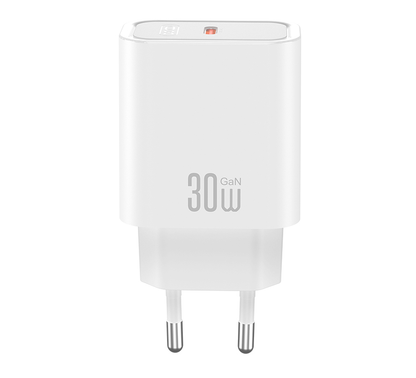XO Design CE41 hálózati töltő, 30W, 3A, 1 x USB-C, Fehér