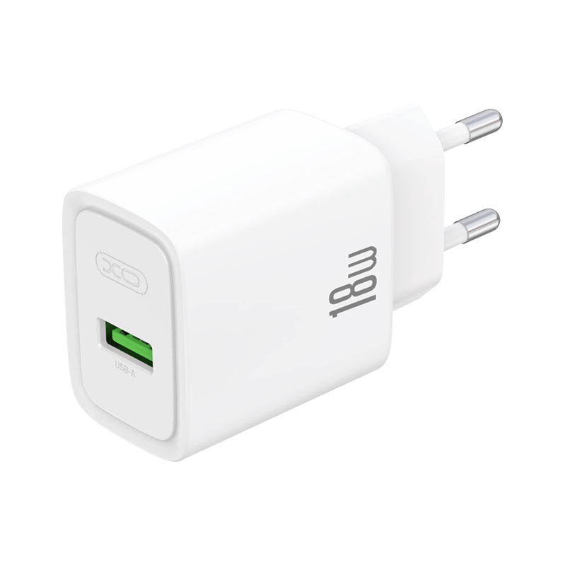 XO Design CE50 hálózati töltő, 18 W, 3 A, 1 × USB-A, fehér