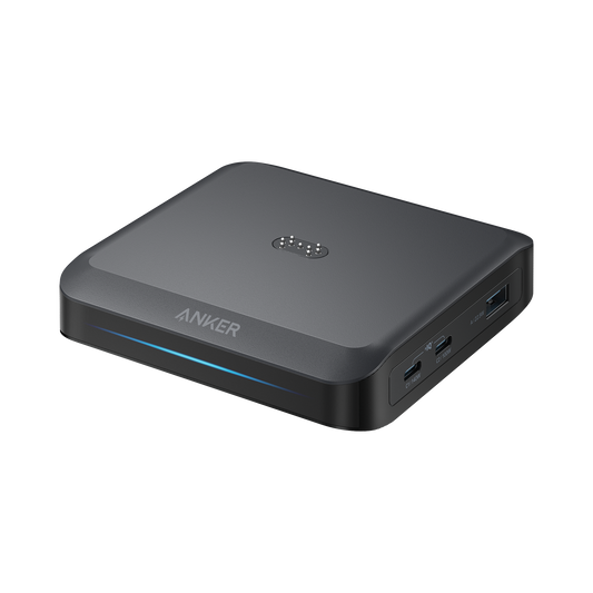 Anker töltőállomás külső akkumulátorhoz Prime, 150W, 5A, 1 x Pogo Pin - 1 x USB-A - 2 x USB-C, Fekete A1903G11