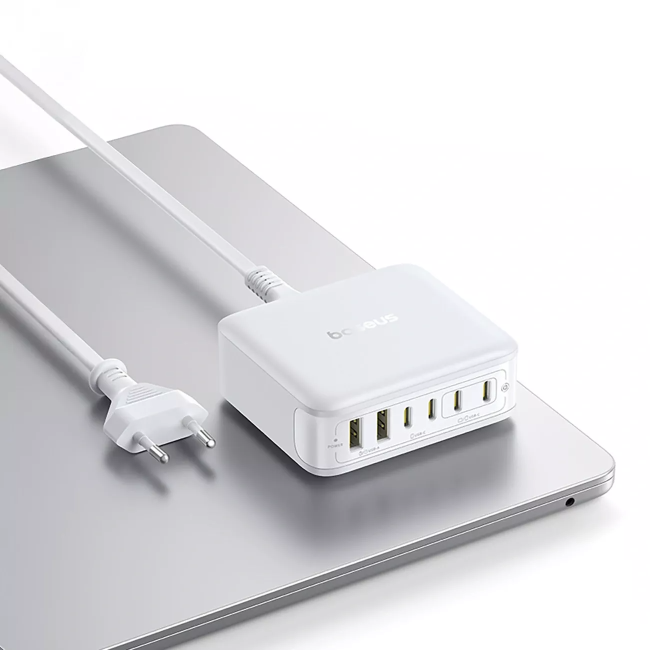 Baseus EnerFill FH21 Station Charger, 120W, 2 x USB-A - 4 x USB-C, White E0120T01
