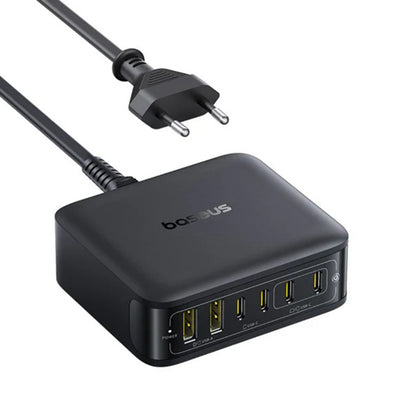 Baseus EnerFill FH21 töltőállomás, 120W, 3.25A, 2 x USB-A - 4 x USB-C, Fekete E0120T00