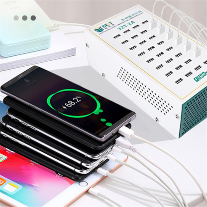 Best 32T-2A állomás töltő, 2A, 32 x USB-A, Fehér