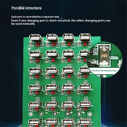 Best 32T-2A állomás töltő, 2A, 32 x USB-A, Fehér