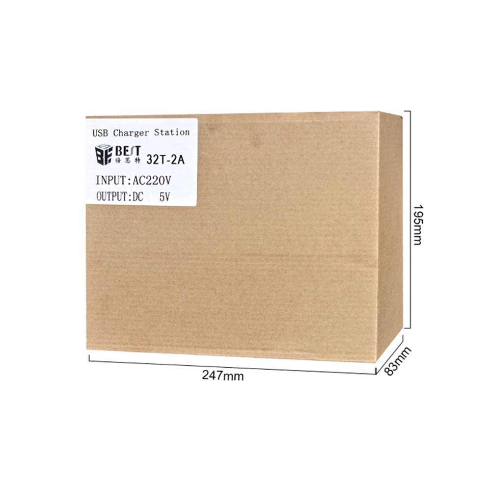 Best 32T-2A állomás töltő, 2A, 32 x USB-A, Fehér