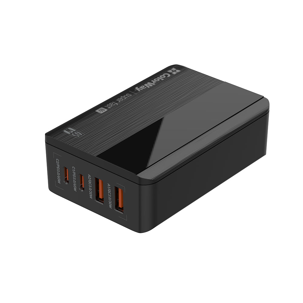 ColorWay Display Charging Station, 65W, 3.25A, 2 x USB-A - 2 x USB-C, Black