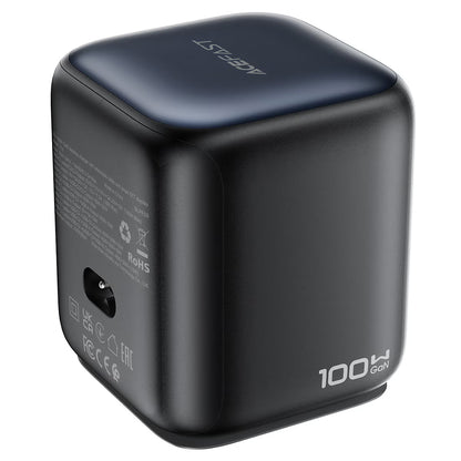 Acefast Z10 USB-C kábeles töltőállomás, 100W, 1 x USB-A - 2 x USB-C, fekete