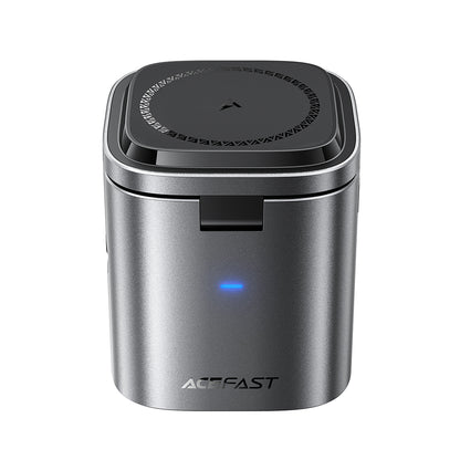 USB-C kábelles Acefast Z9 QI 6in1 töltőállomás, 80W, 1 x USB-C - 1 x USB-A, Fekete