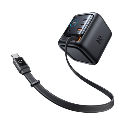 Mcdodo FreeGo CH-1391 USB-C Kábellel Ellátott Töltőállomás, 100W, 5A, 1 x USB-A - 2 x USB-C, Fekete