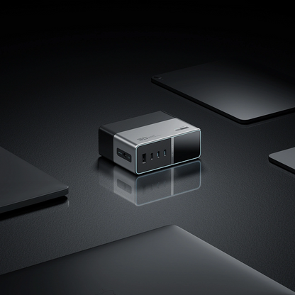 Cuktech TA3005U töltőállomás, 300W, 1 x DC - 1 x USB-A - 3 x USB-C, Szürke