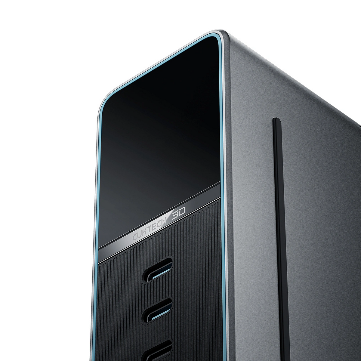 Cuktech TA3005U töltőállomás, 300W, 1 x DC - 1 x USB-A - 3 x USB-C, Szürke