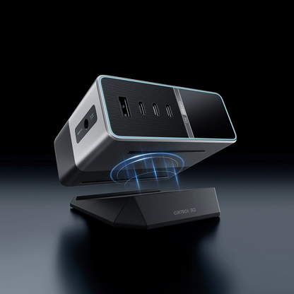 Cuktech TA3005U töltőállomás, 300W, 1 x DC - 1 x USB-A - 3 x USB-C, Szürke