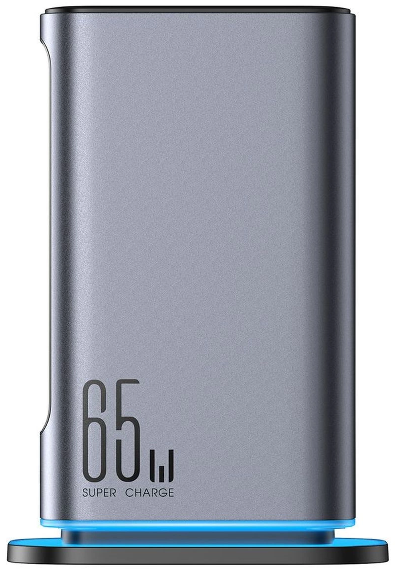 Joyroom JR-TCM02 UK állomás töltő, 65W, 3,25A, 2 x USB-A - 4 x USB-C, Szürke