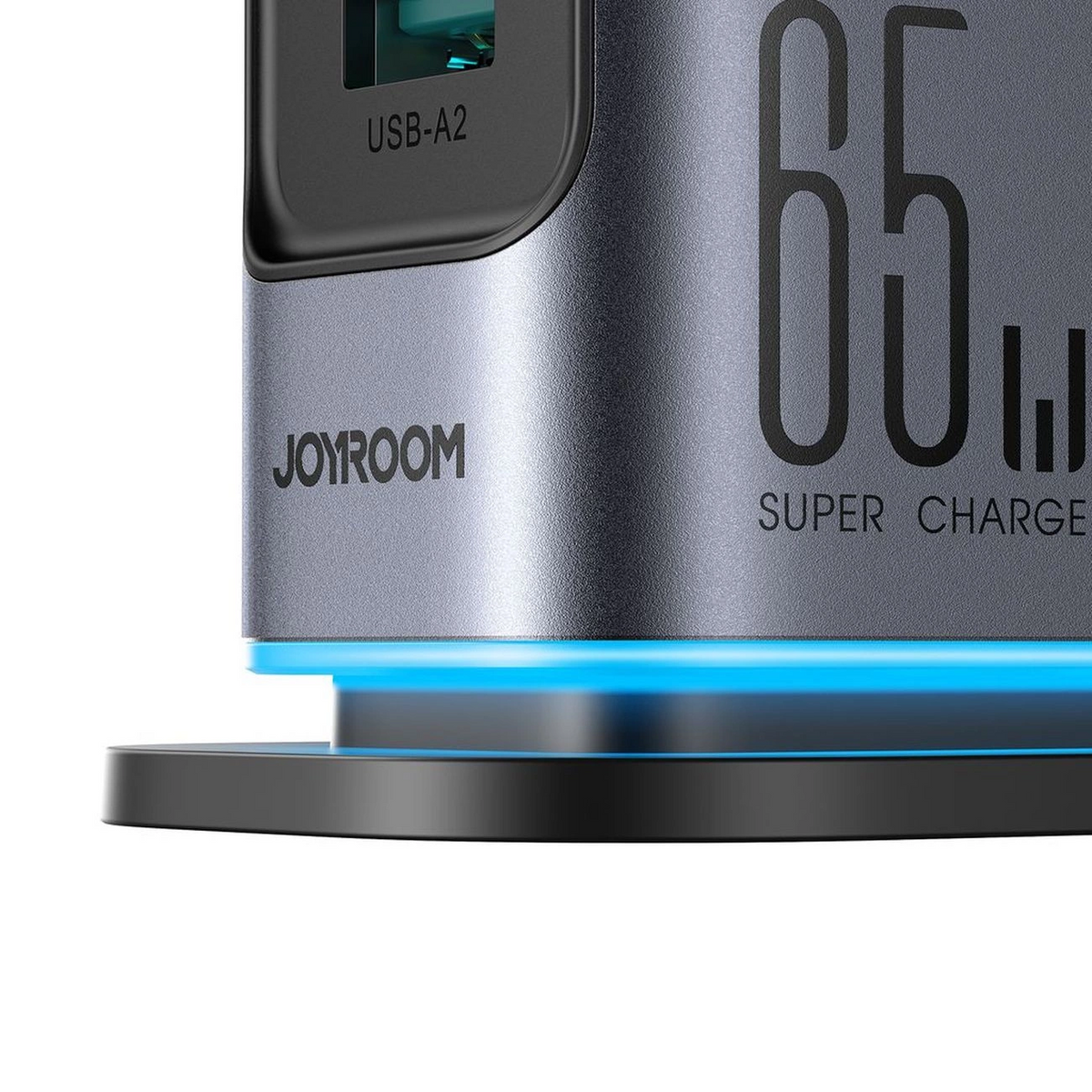 Joyroom JR-TCM02 UK állomás töltő, 65W, 3,25A, 2 x USB-A - 4 x USB-C, Szürke