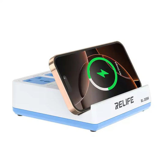 Relife RL-309H QI állomás töltő, 72W, 1 x USB-A - 3 x USB-C, Fehér