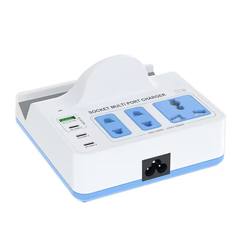 Relife RL-309H QI állomás töltő, 72W, 1 x USB-A - 3 x USB-C, Fehér