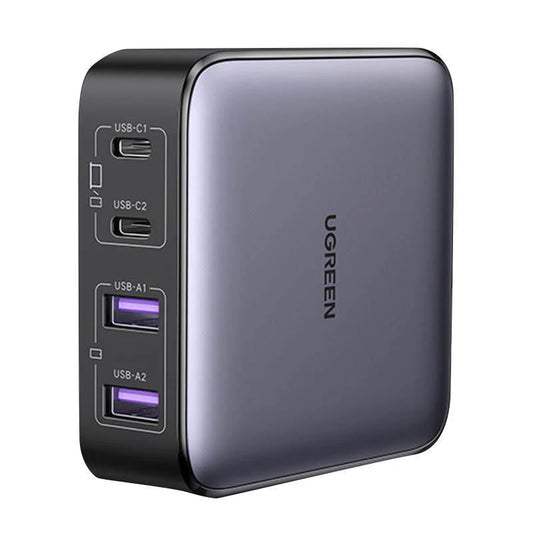 UGREEN CD327 Nexode töltőállomás, 65W, 3.25A, 2 x USB-A - 2 x USB-C, Fekete