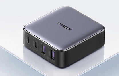 UGREEN CD327 Nexode töltőállomás, 65W, 3.25A, 2 x USB-A - 2 x USB-C, Fekete