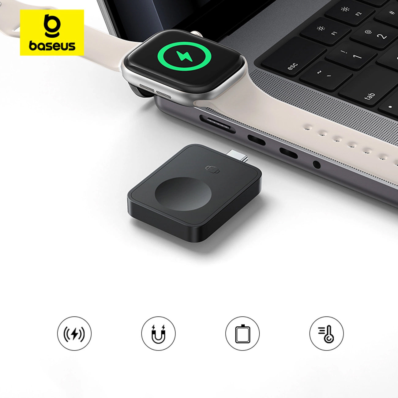 Baseus MagPro vezeték nélküli töltő Apple Watch Series-hez