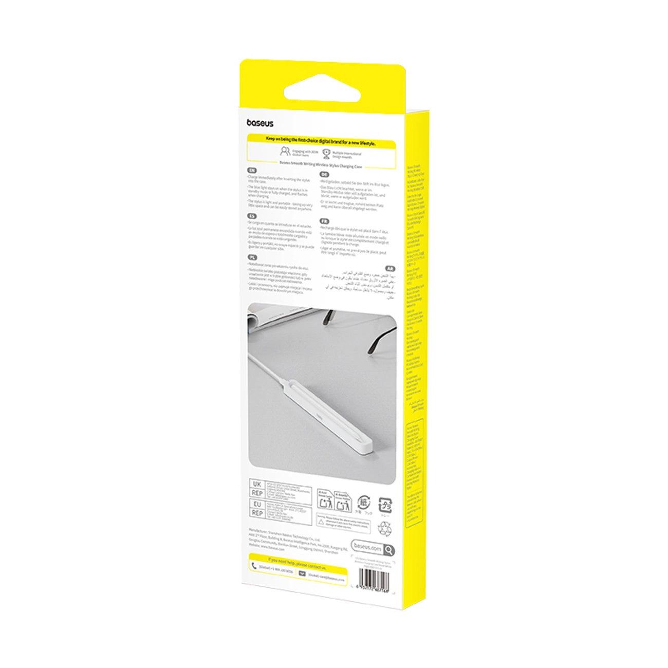 Baseus vezeték nélküli töltő Touchpen Smooth Writing Stylus-hoz, Fehér P80015907213-00