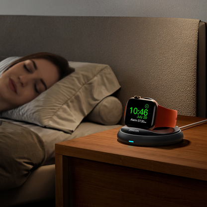 Joyroom JR-W12 vezeték nélküli töltő Apple Watch Series készülékekhez, fekete