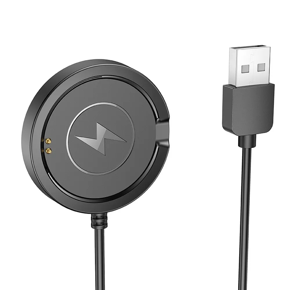 Smartwatch töltőkábel HOCO Y22-hez, USB-A, Fekete