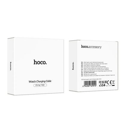 Smartwatch töltőkábel HOCO Y22-hez, USB-A, Fekete